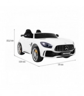 Mercedes AMG GT R 2 places Blanc, voiture électrique pour enfant