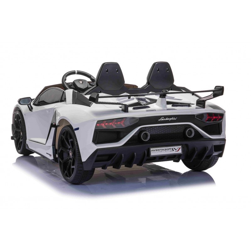 Lamborghini Aventador électrique enfant, voiture électrique 2 places 12V  Lamborghini Aventador Blanche