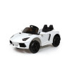 Voiture de course électrique enfant 12V blanche