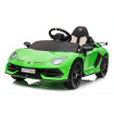 Lamborghini Aventador SVJ Verte 12 V - Licence officielle Lamborghini pour enfant