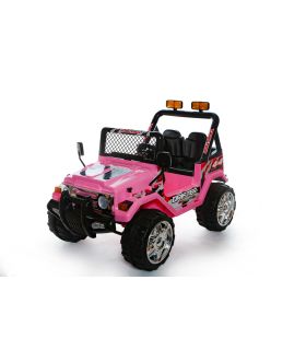 Voiture électrique pour enfants Jeep Monster 4x4 12V - Rose
