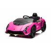 Voiture électrique 12V Lamborghini Invencible Rose - Pack Luxe